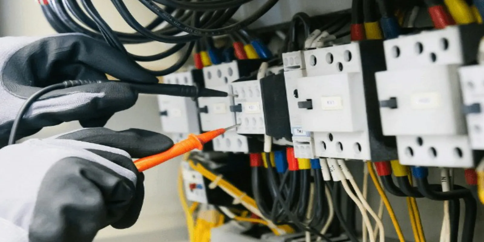 Meting aan een groepenkast met een multimeter